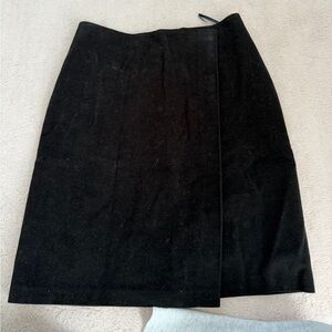 Club Monaco Black Pencil Skirt with Subtle Wrap